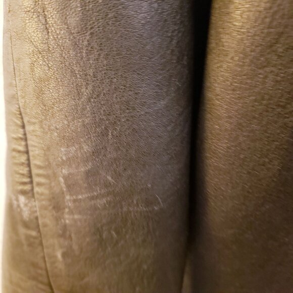 Tadmor Vintage Black Leather Button Front Cropped Jacket Made in Israel Size 40 - Picture 13 of 15